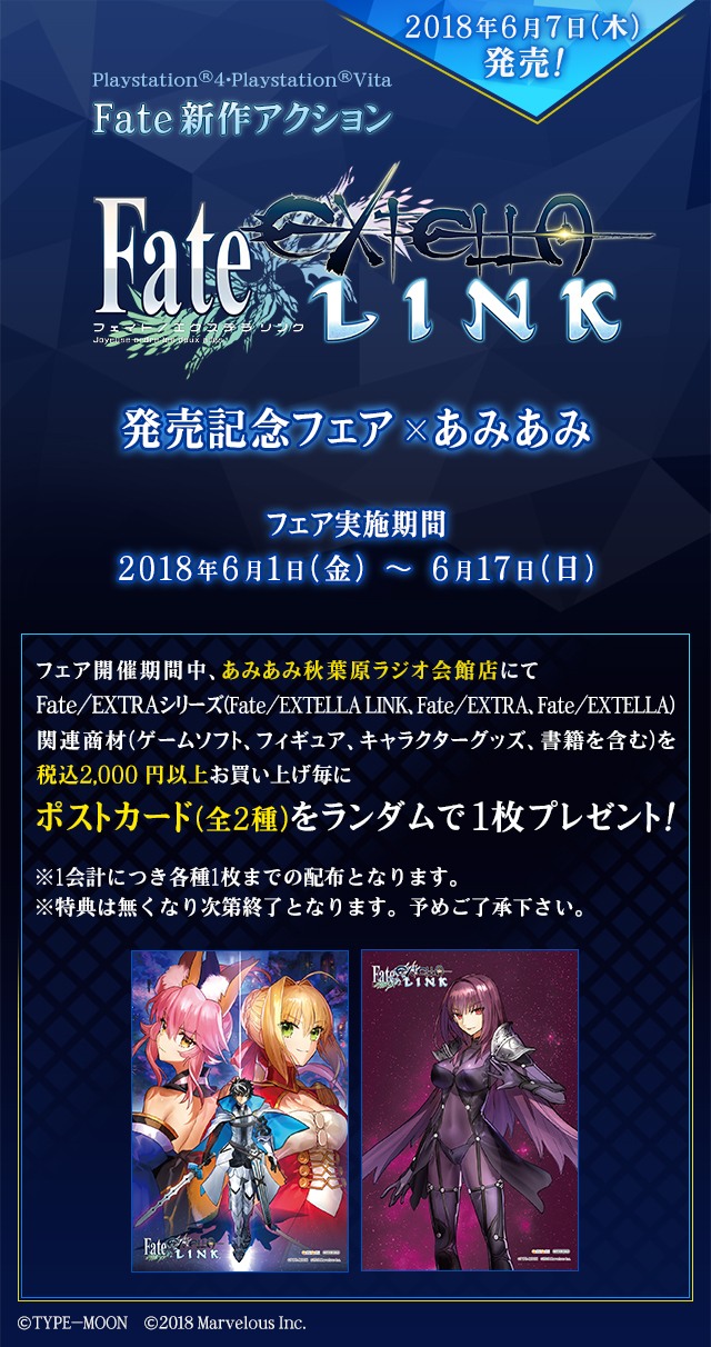 あみあみ Fate/EXTELLA LINK for ポストカード タペストリー